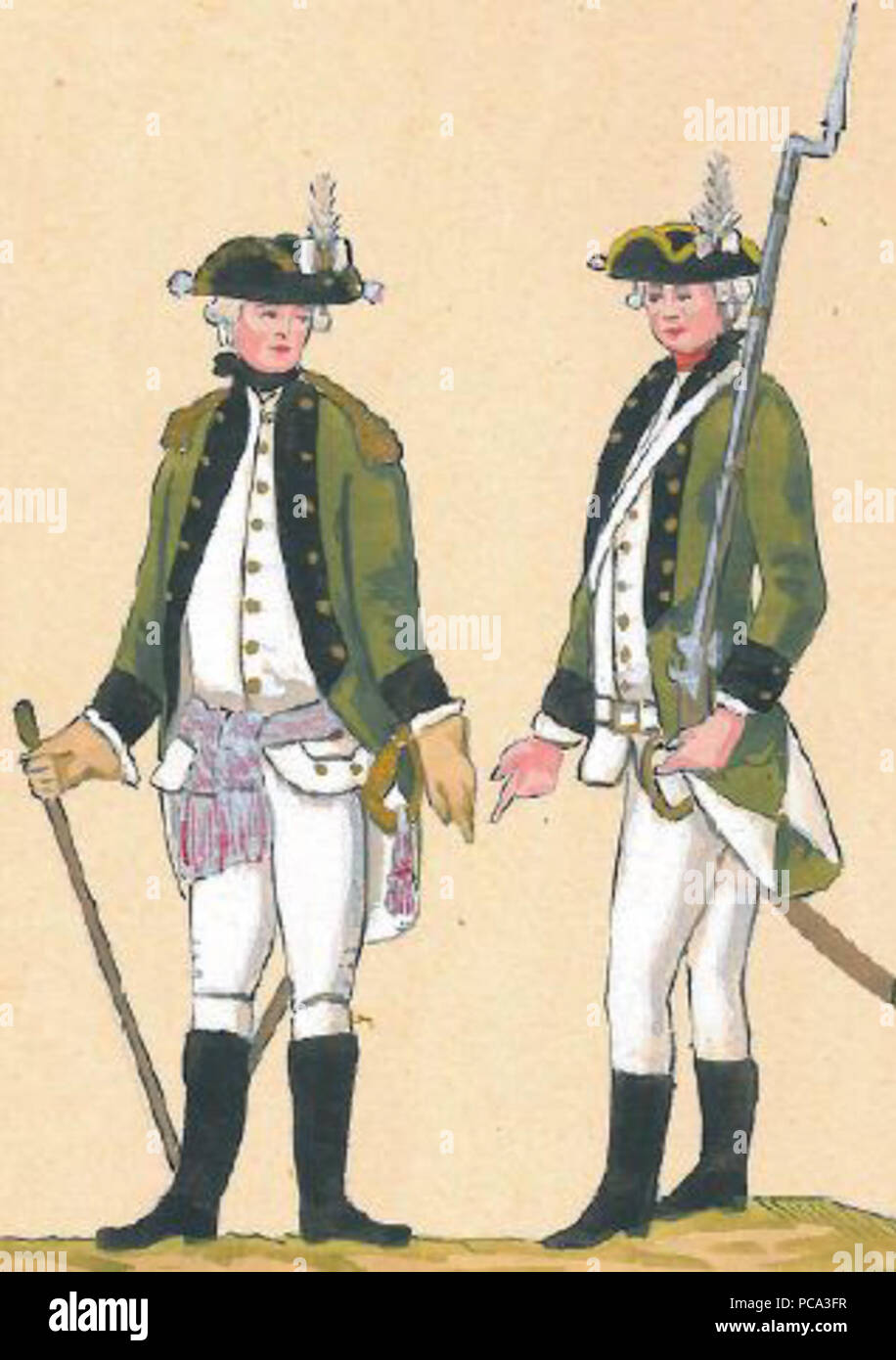 15 29. Korpus artylerii w mundurach paradnych Foto Stock