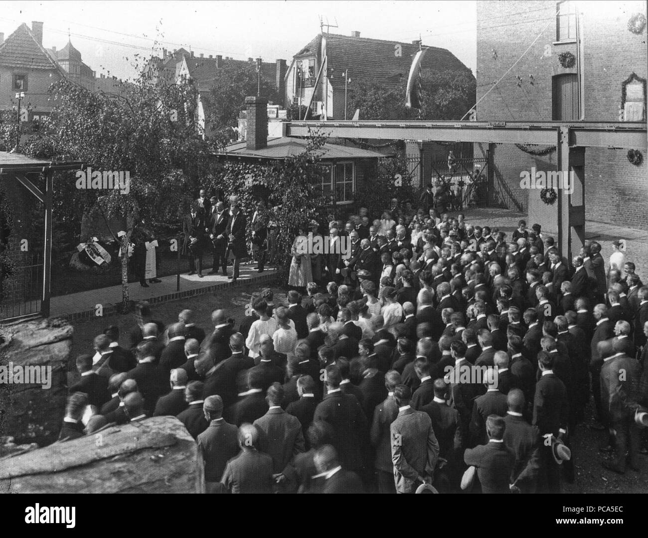 AHW Franz Schlobach Furnier Saegewerk Boehlitz Ehrenberg 1921. Foto Stock