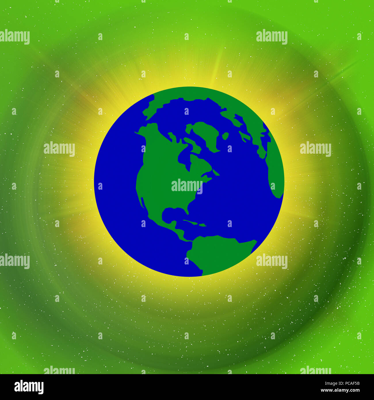 L'atmosfera delle terre Foto Stock