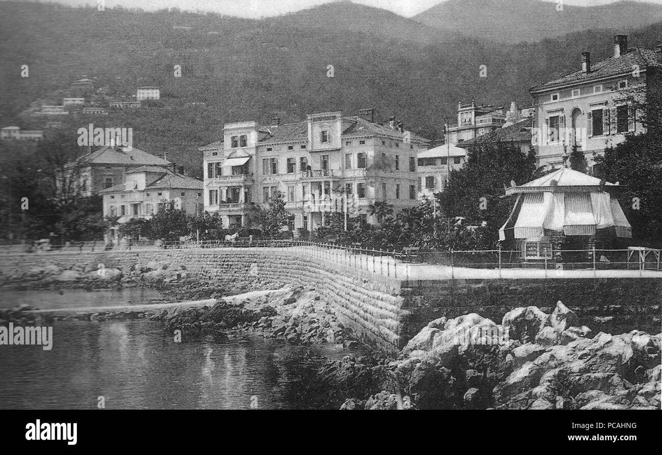 23 Abbazia Strandweg um 1900 Foto Stock