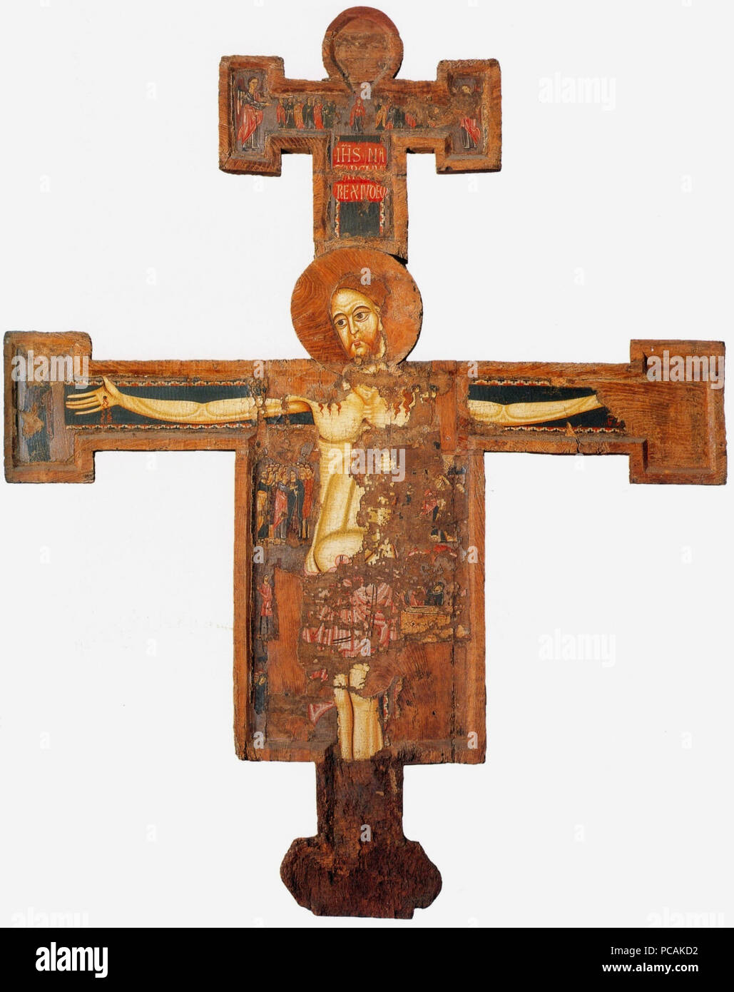 2 02 Enrico di Tedice, Croce dipinta, meta del XIII secolo, Vicopisano, San Giovanni alla Vena Foto Stock