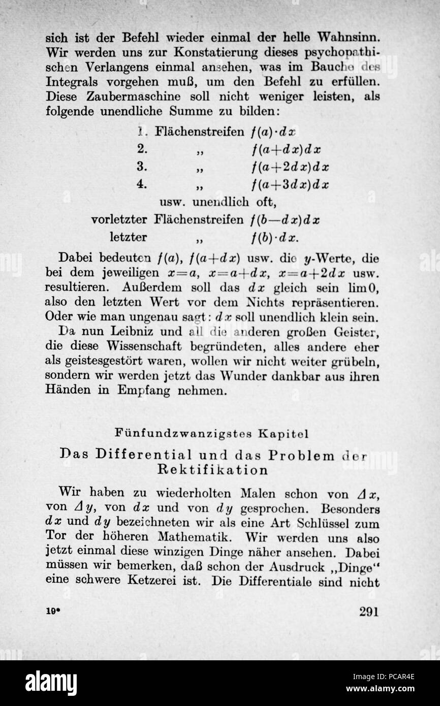 59 Vom Einmaleins zum integrale - Seite 291 Foto Stock