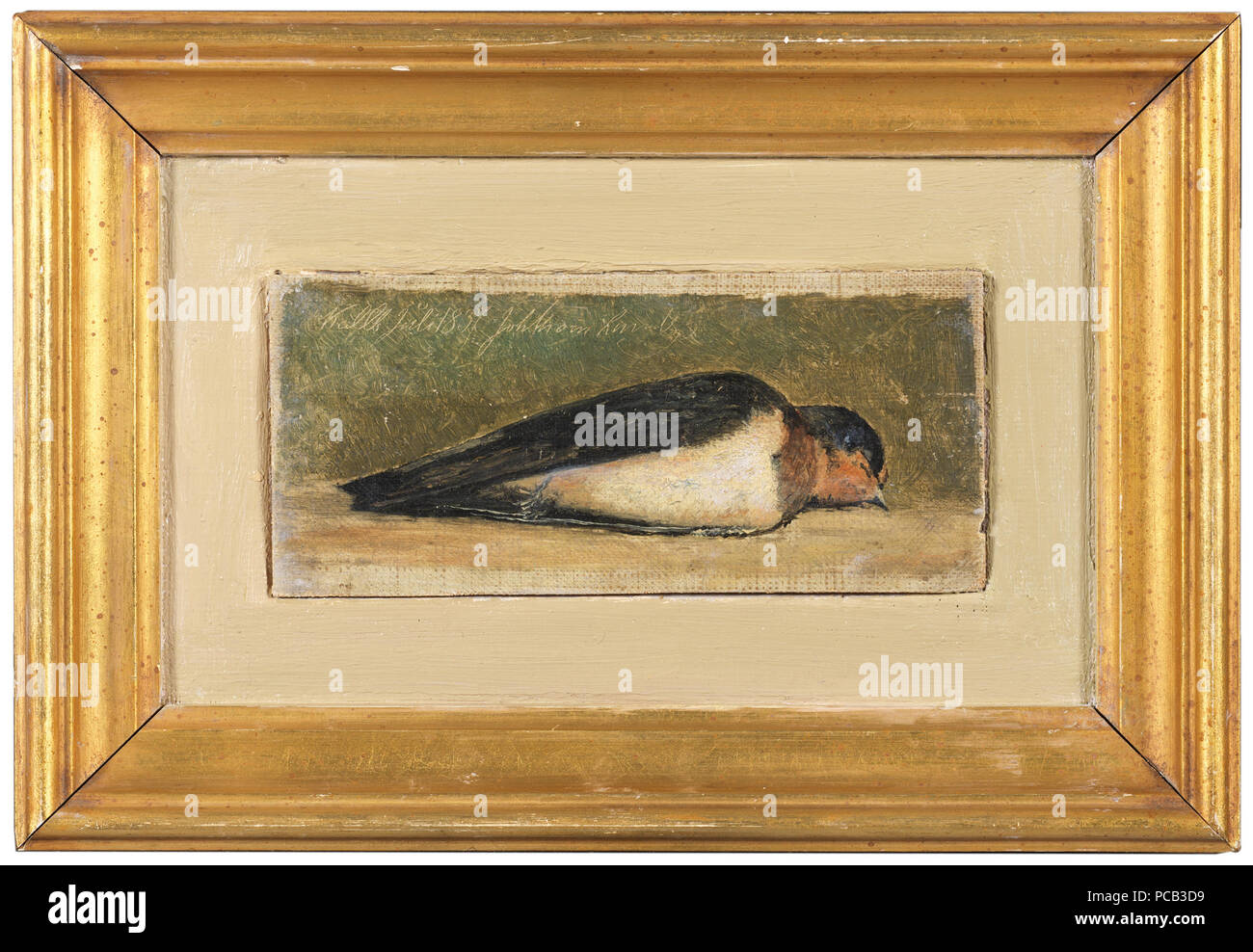 84 Studie av en död svala (Johan Thomas Lundbye) - Nationalmuseum - 180228 Foto Stock 84 Studie av en död svala (Johan Thomas Lundbye) - Nationalmuseum - 180228 Foto Stock