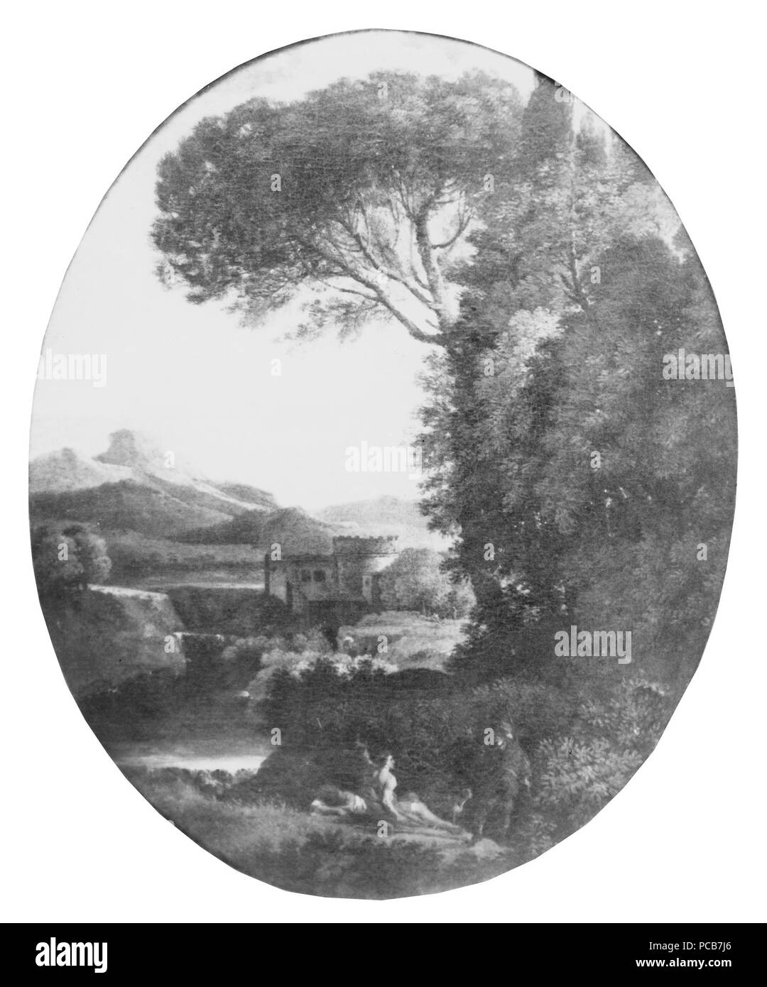 56 PAESAGGIO con pini (Jan Frans Van Bloemen) - Nationalmuseum - 17815 Foto Stock