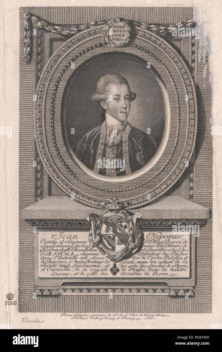 177 Edling Johann Nepomuk Foto Stock