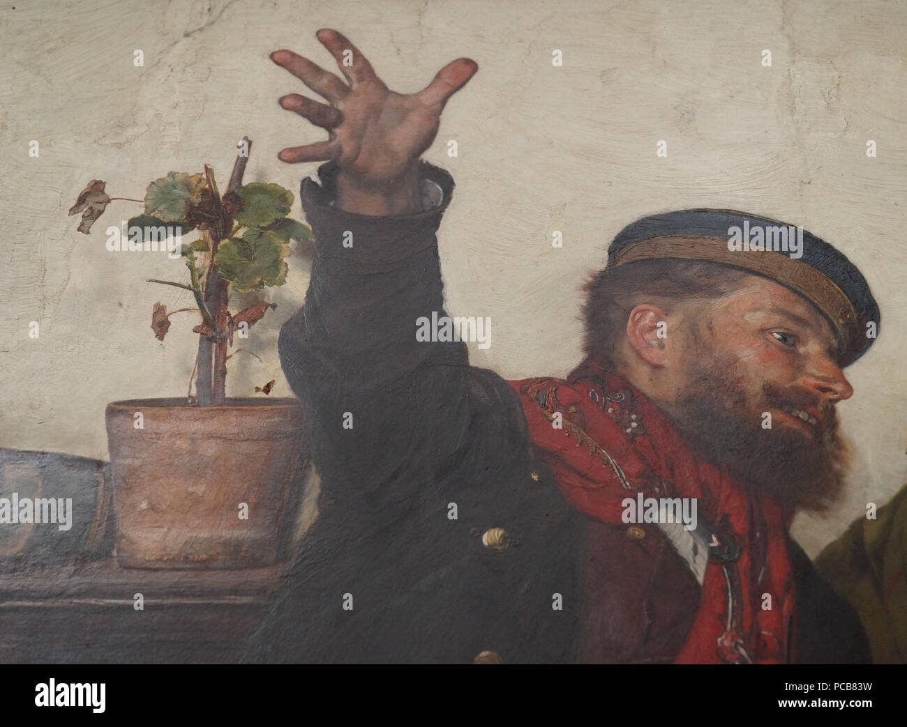 Karl Güssow (Heidelberg 1843-Pasing 1907) - Het verhaal van een reservist 1875- dettaglio 335 Karl Güssow (Heidelberg 1843-Pasing 1907) - Het verhaal van een reservist 1875- dettaglio(2) Foto Stock