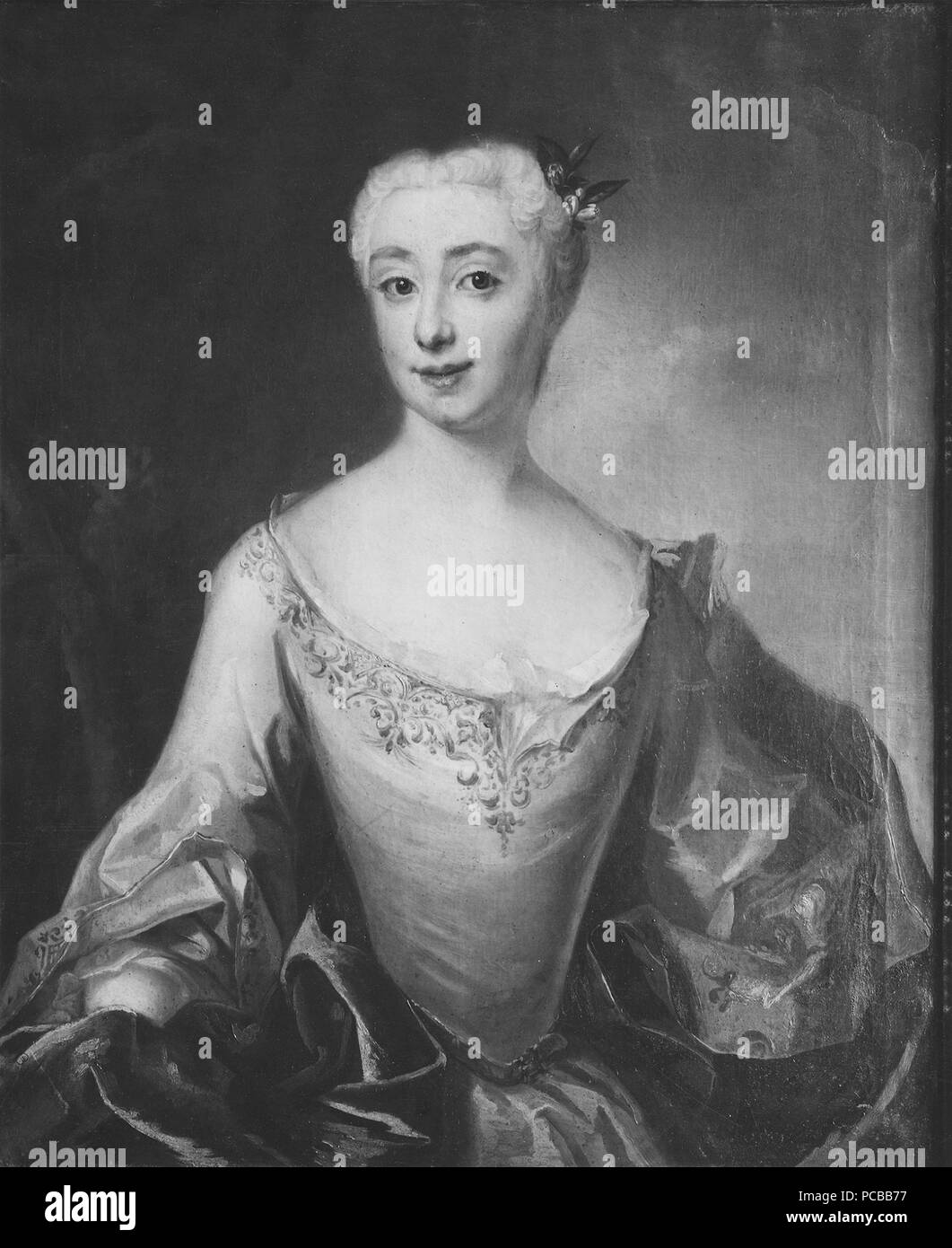 61 Maria Eleonora Stralenberg, 1719-1761, dono med Karl Mårten Fleetwood (Johan Henrik Scheffel) - Nationalmuseum - 38933 Foto Stock