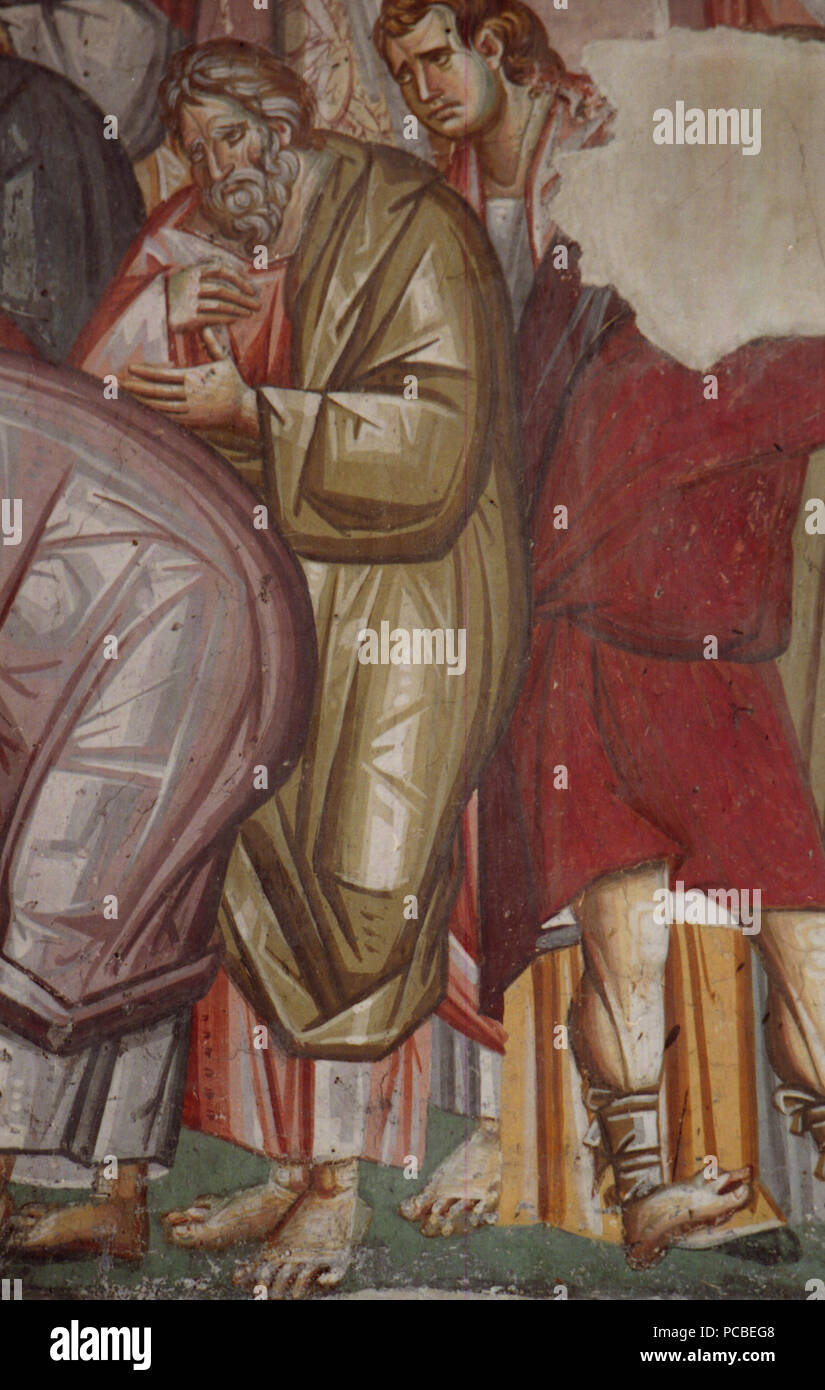 463 dipinti nella chiesa della Theotokos Peribleptos di Ohrid 079 Foto Stock