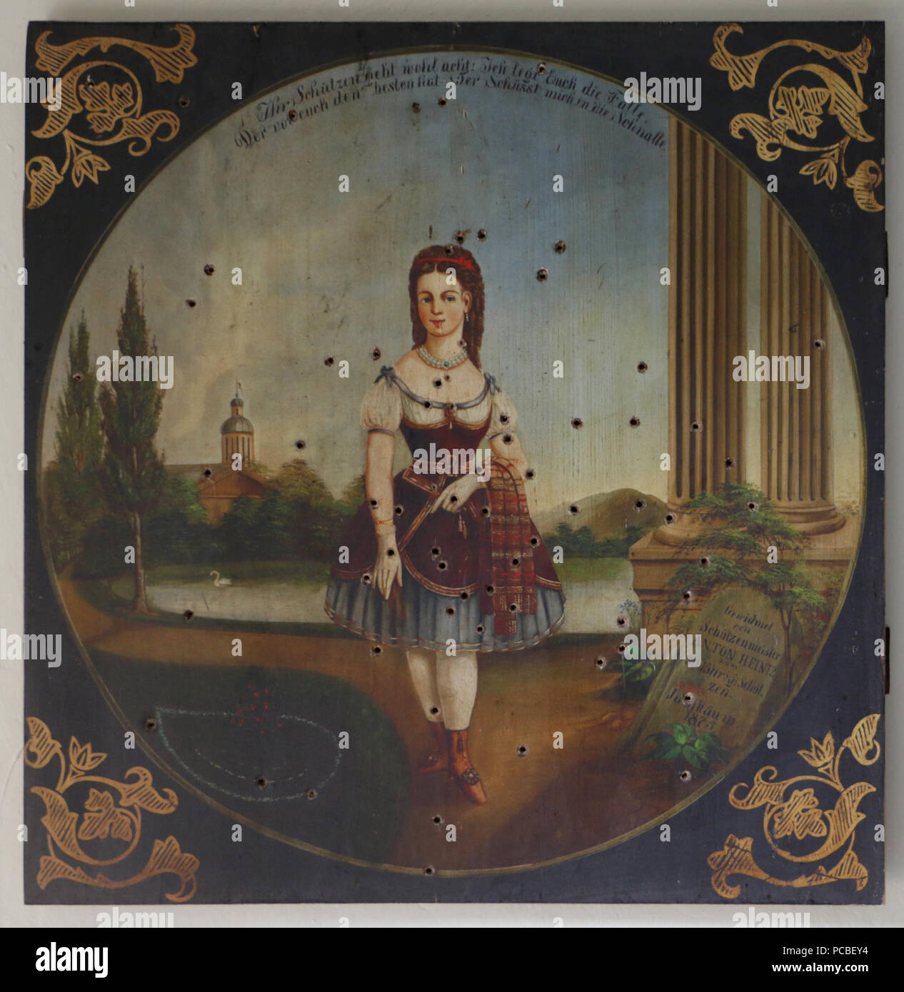 44 obiettivo verniciato, Museo Litovel 02 Foto Stock