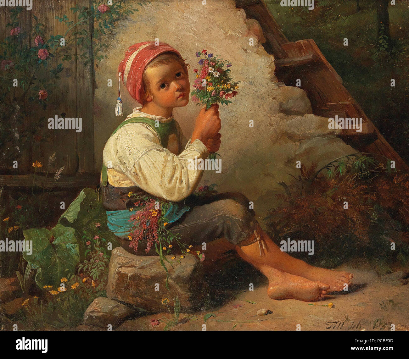 50 Johann fino a - UN SALUTO floreale Foto Stock