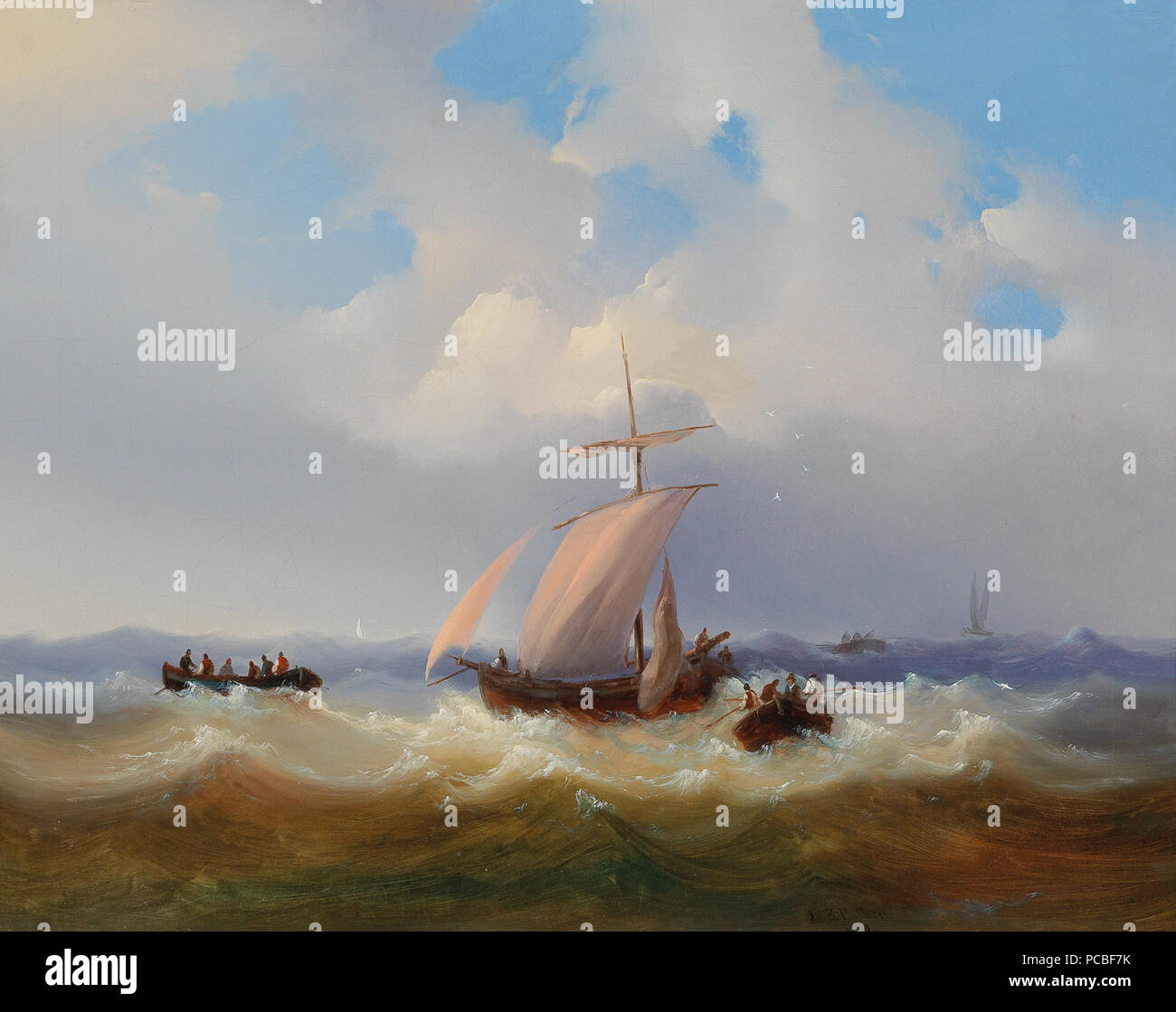 50 Josef Püttner - piccola scena stabile con pecora Foto Stock