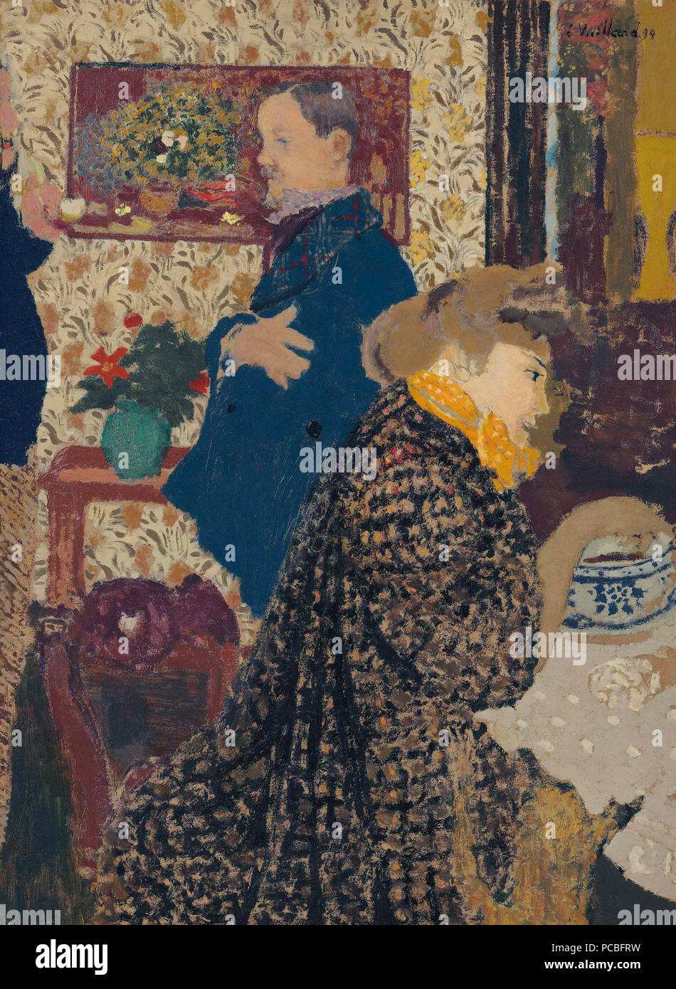 178 Edouard vuillard misia et vallotton a Villeneuve Foto Stock