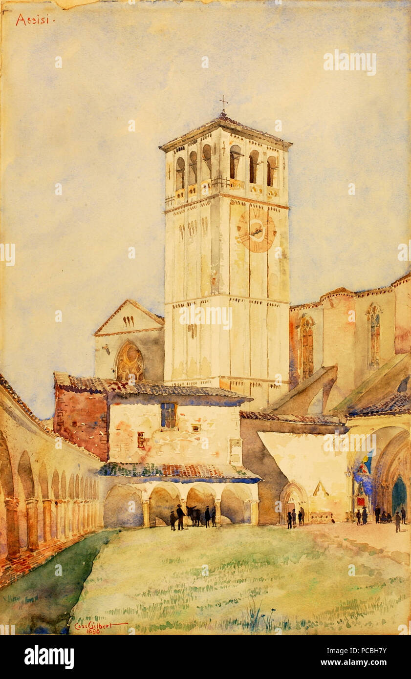 130 La Chiesa di San Francesco, Assisi ASG-1962.13.36 1 Foto Stock