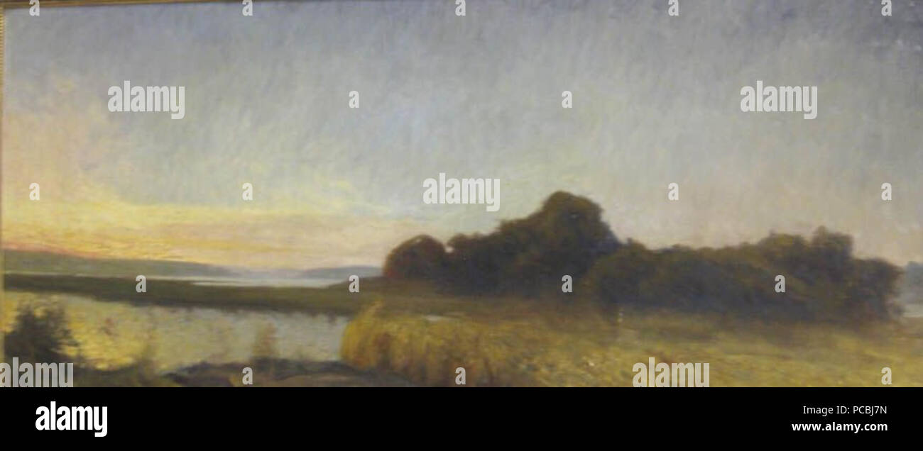 66 Axel Fahlcrantz, Landskap, signerad a tergo Foto Stock