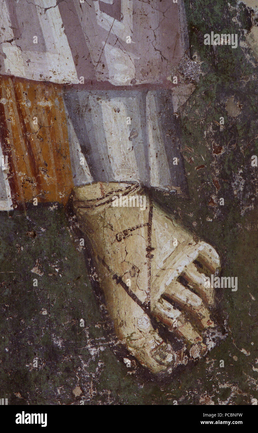 47 dipinti nella chiesa della Theotokos Peribleptos di Ohrid 0179 Foto Stock