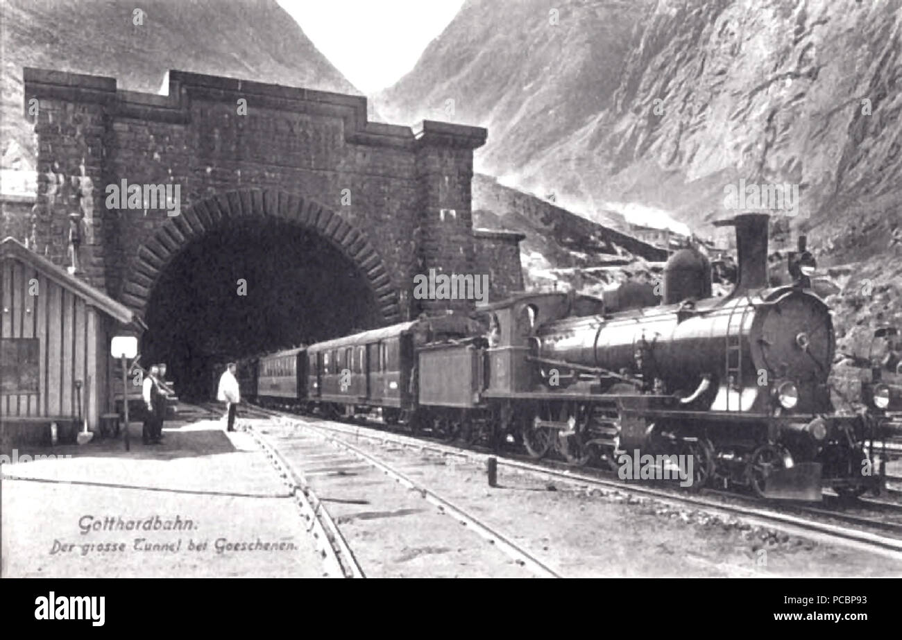 22 GB UN 3.5 Gotthardtunnel Foto Stock