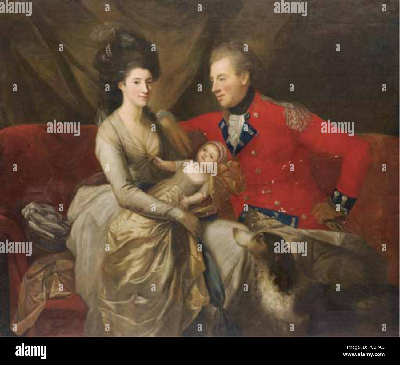 23 George Rochfort, 2° Conte di Belvedere e la sua seconda moglie Jane Foto Stock
