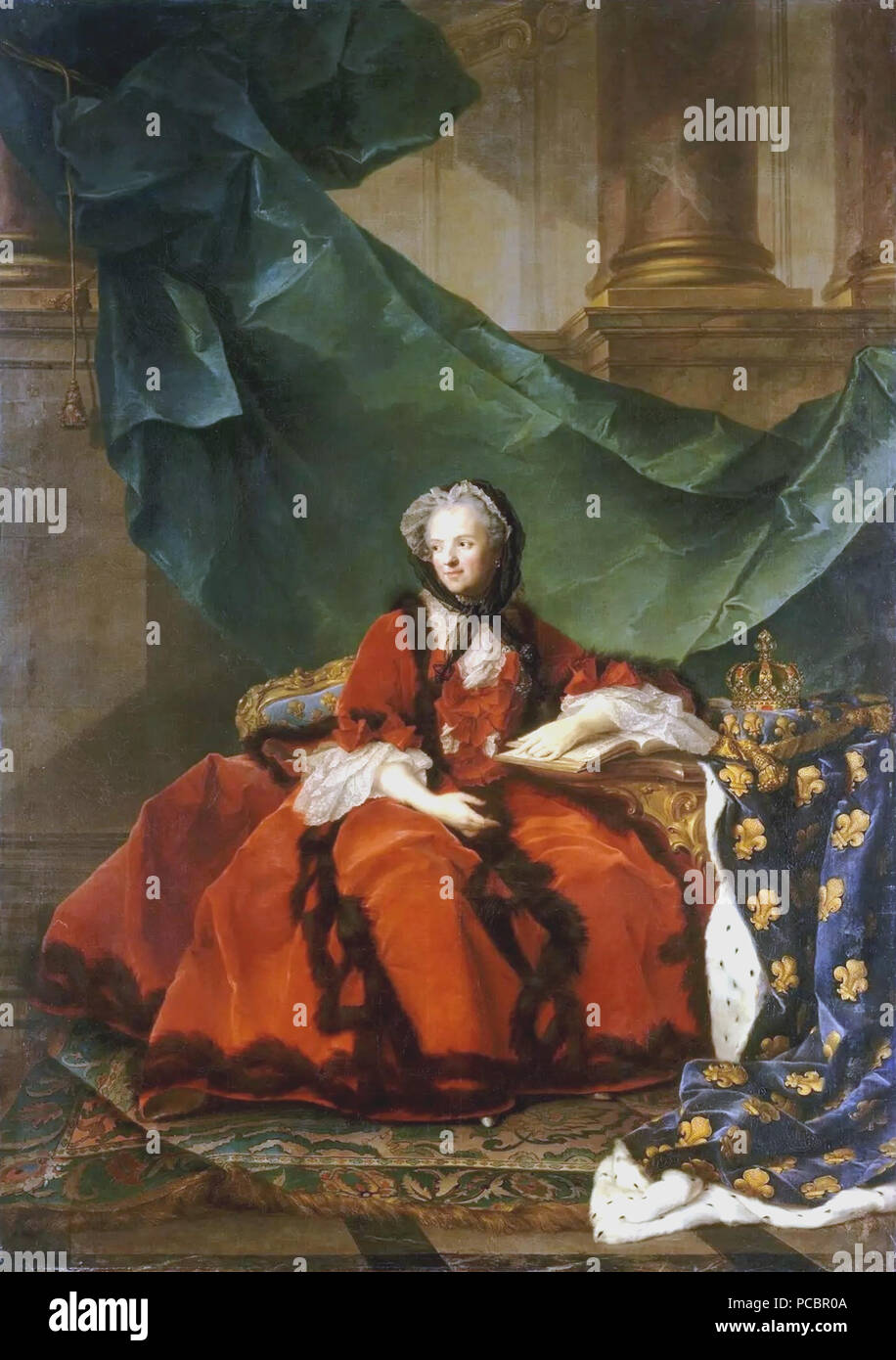 27 jean-marc-nattier-ritratto di maria-leszczynska-148451 Foto Stock