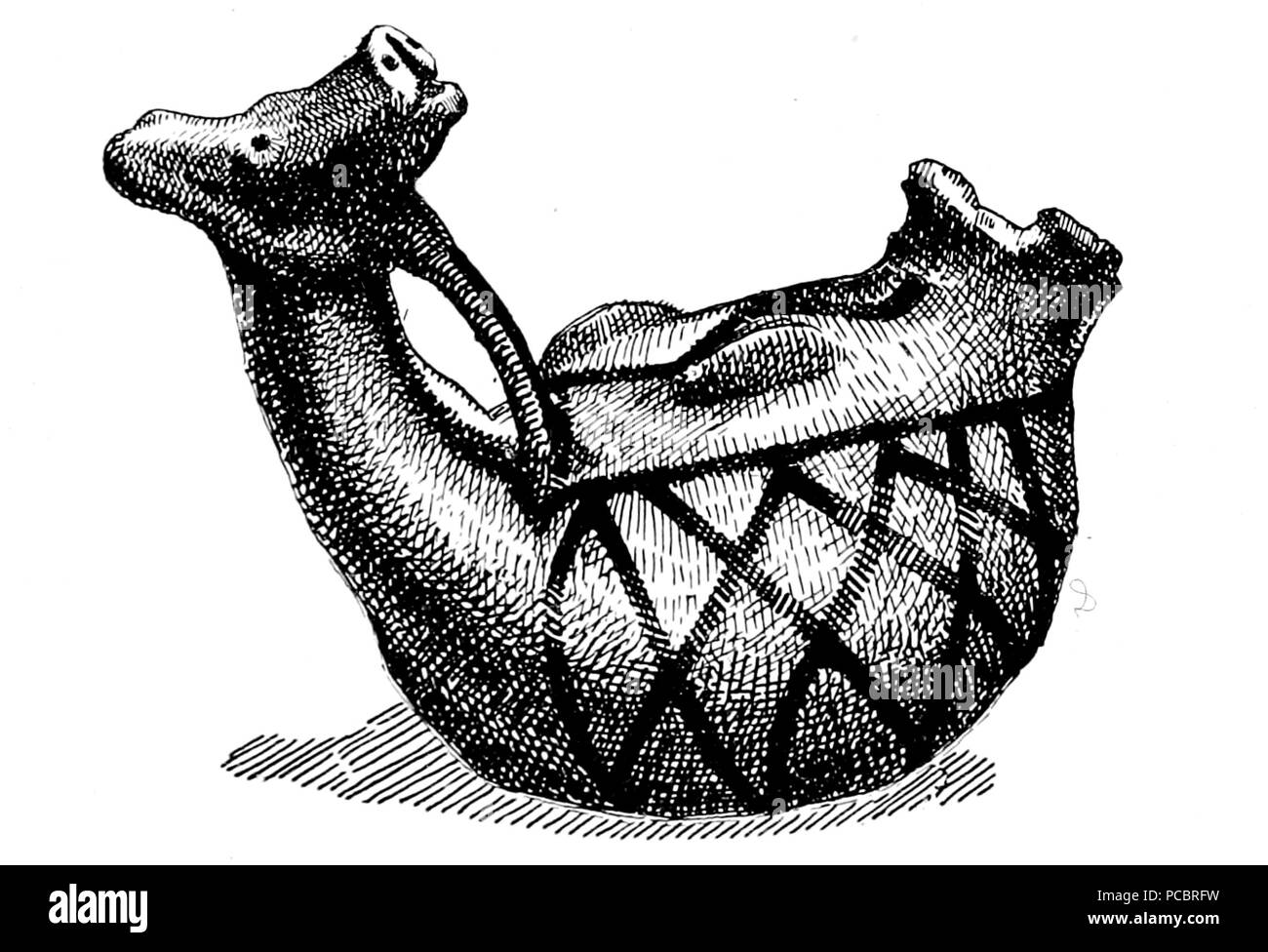 30 Las ruinas prehispánicas de El Alfarcito - fig.14 - página 27 Foto Stock