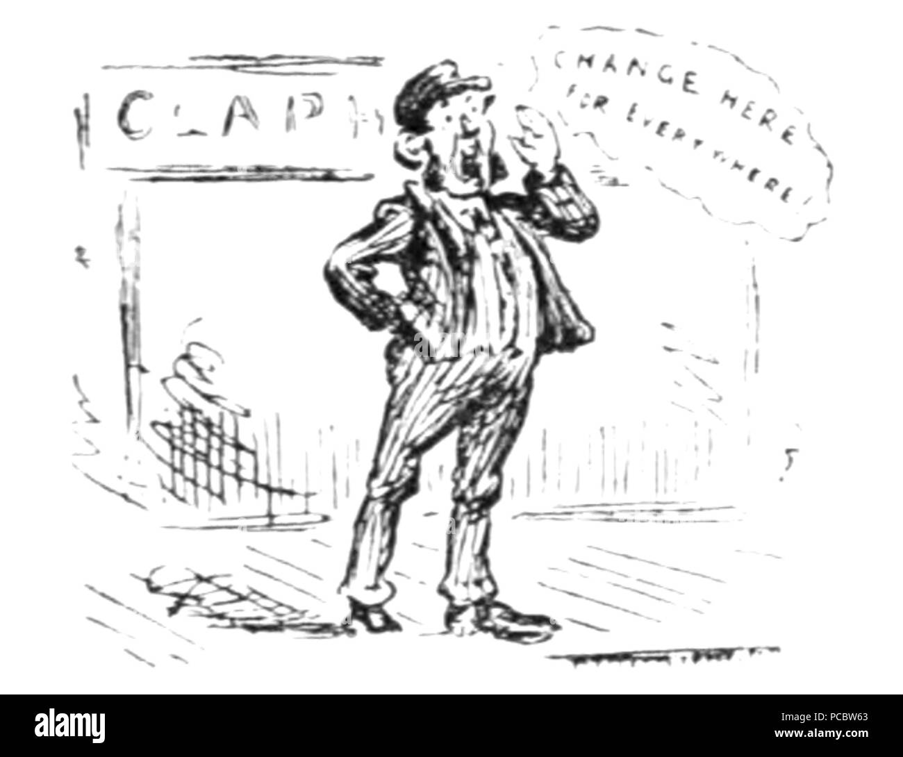 39 Mr. Punch il libro di sport (illustrazione pagina 151C) Foto Stock