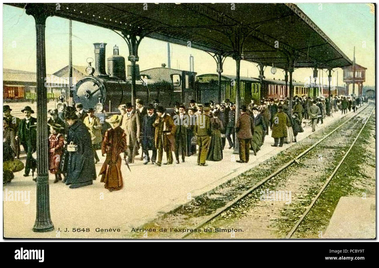 53 Simplon-Express a Genf Foto Stock