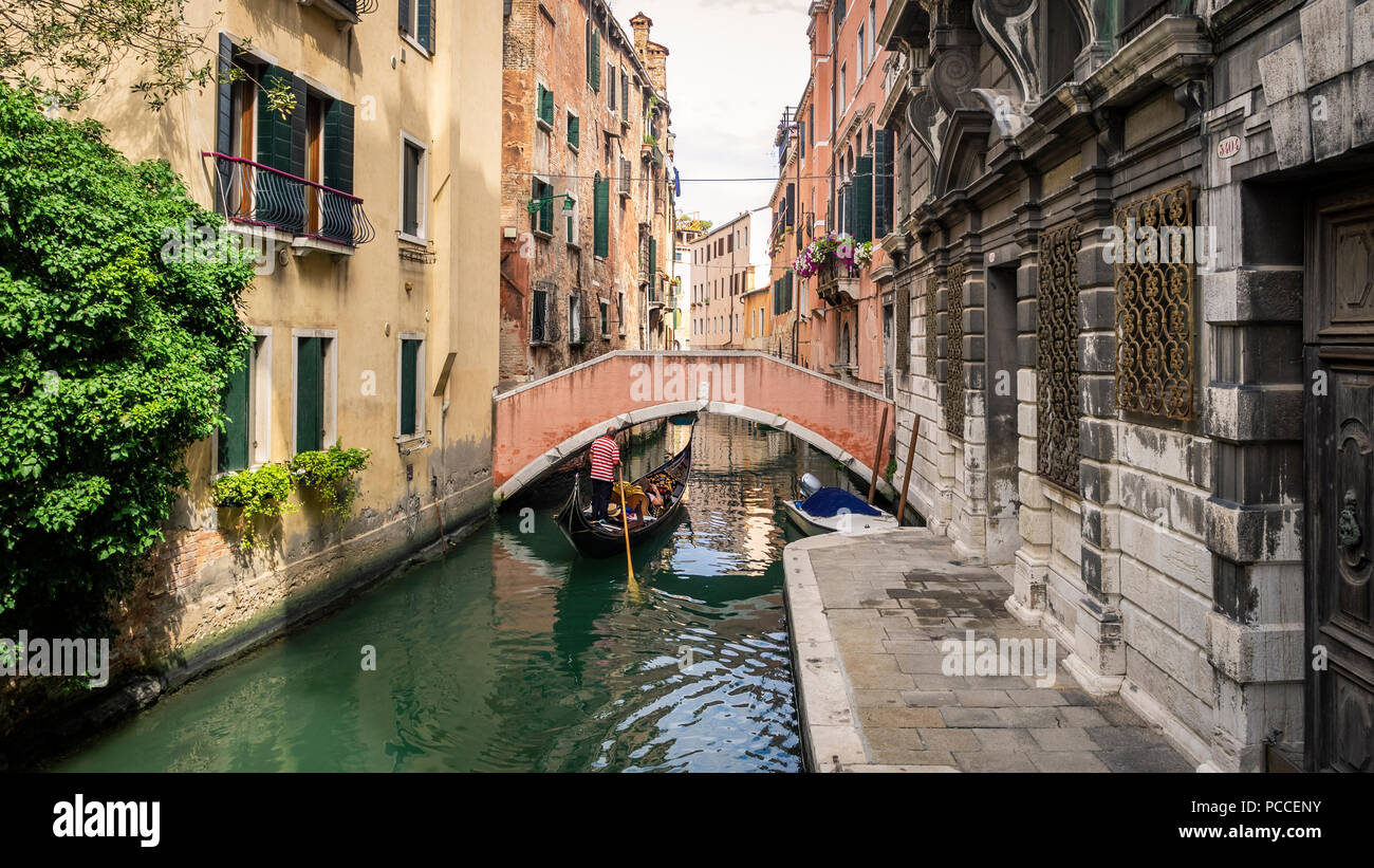 Gondola a Venezia Foto Stock
