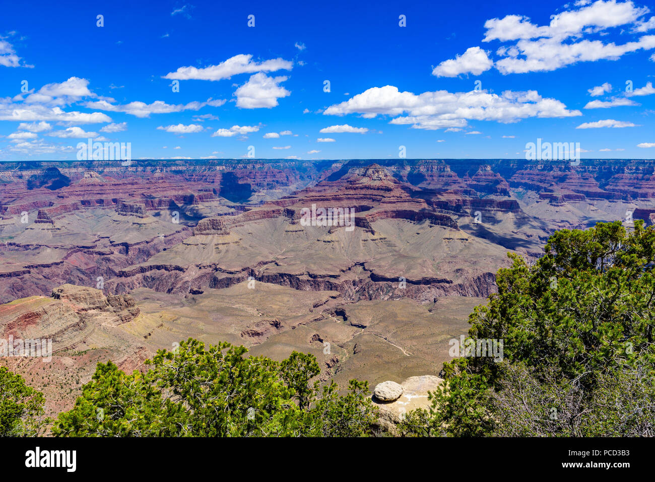 Yaki Point a bordo sud del Parco Nazionale del Grand Canyon, Arizona, Stati Uniti d'America Foto Stock