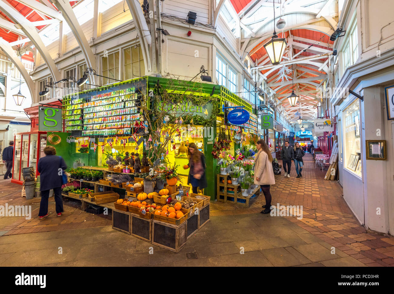 Mercato Coperto, Oxford, Oxfordshire, England, Regno Unito, Europa Foto Stock