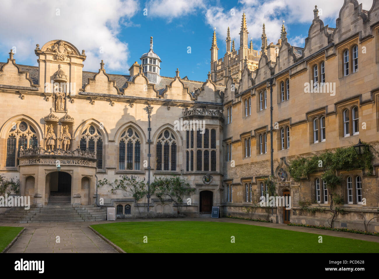 Oriel College, Università di Oxford, Oxford, Oxfordshire, England, Regno Unito, Europa Foto Stock