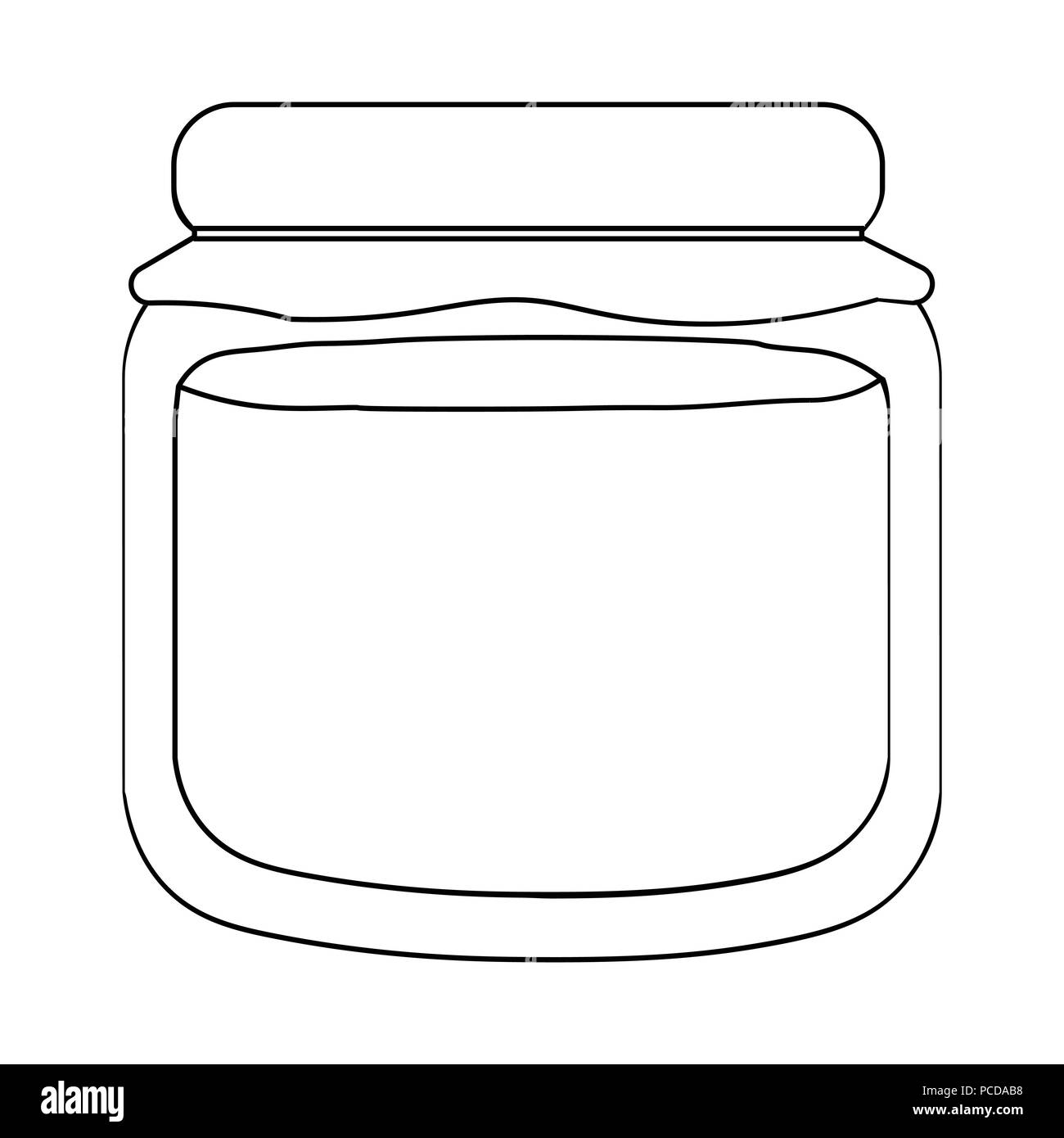 Icona di miele di illustrazione vettoriale per il web e i dispositivi mobili Illustrazione Vettoriale