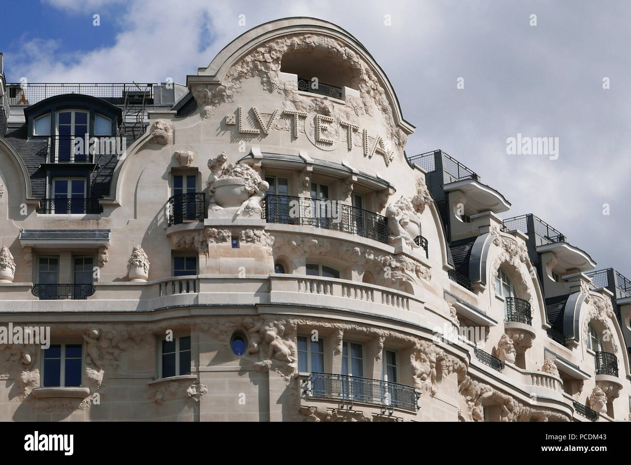 Hotel Lutetia di Parigi, sulla riva sinistra, Francia, Europa Foto Stock