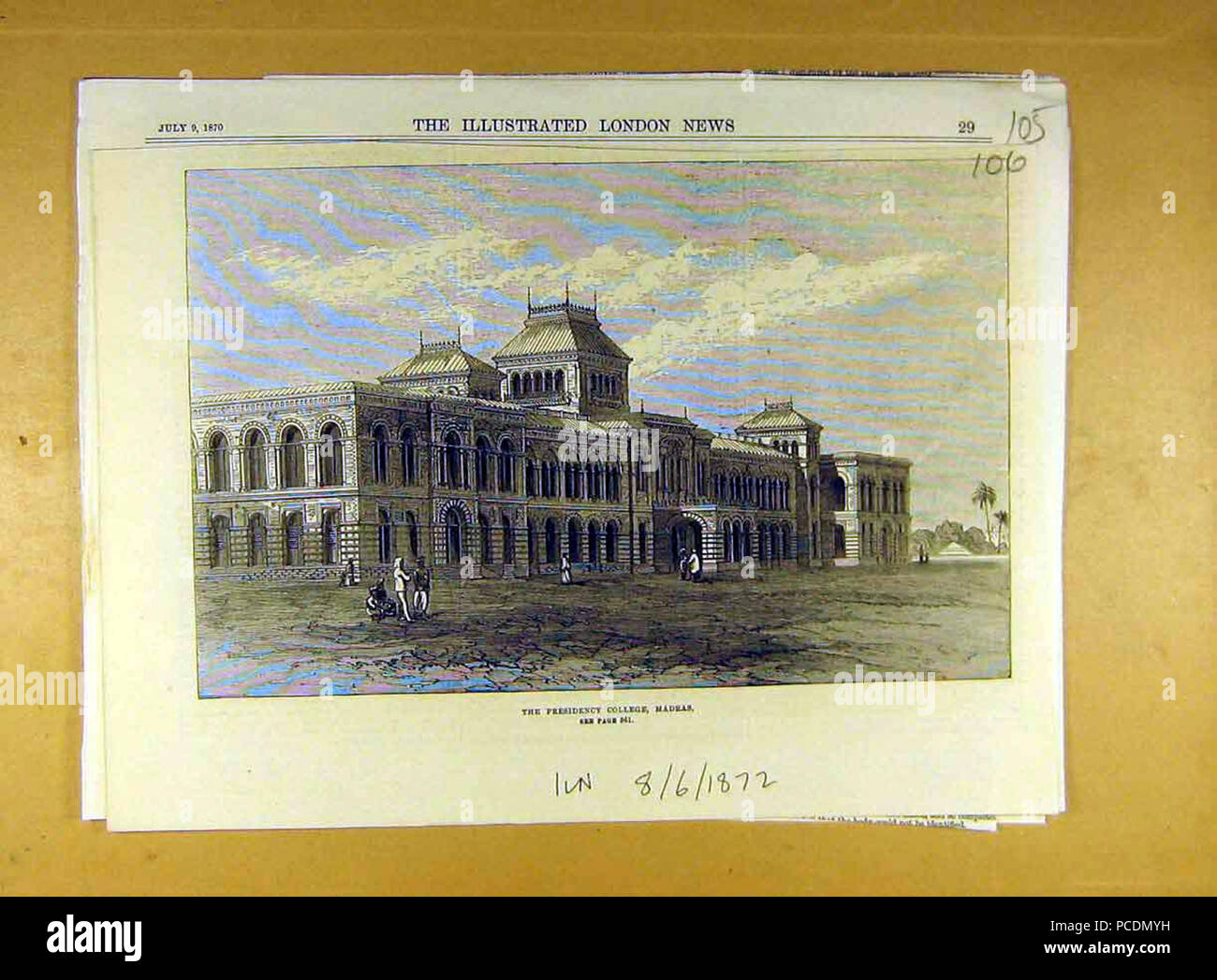 Presidenza 500 College di Madras Foto Stock