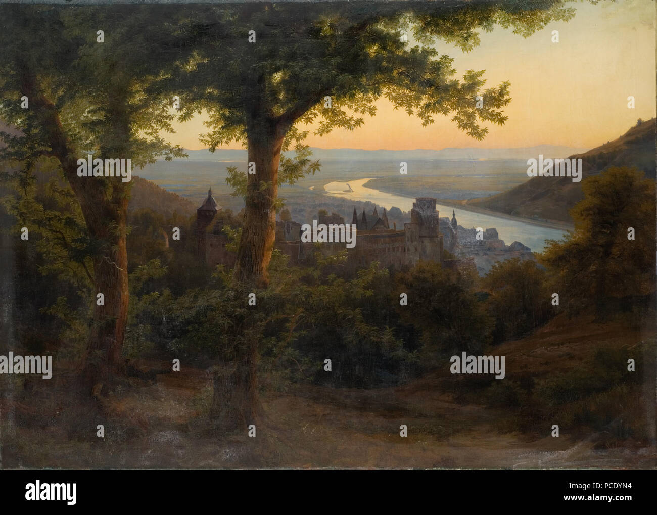 86 Il castello di Heidelberg (Carl Dahl) - Nationalmuseum - 19920 Foto Stock