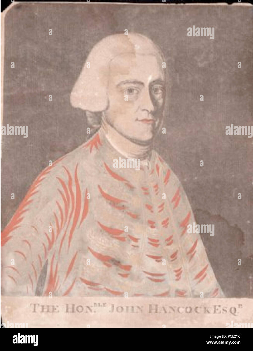 6 1770s JohnHancock byJosephHiller NMAH Foto Stock