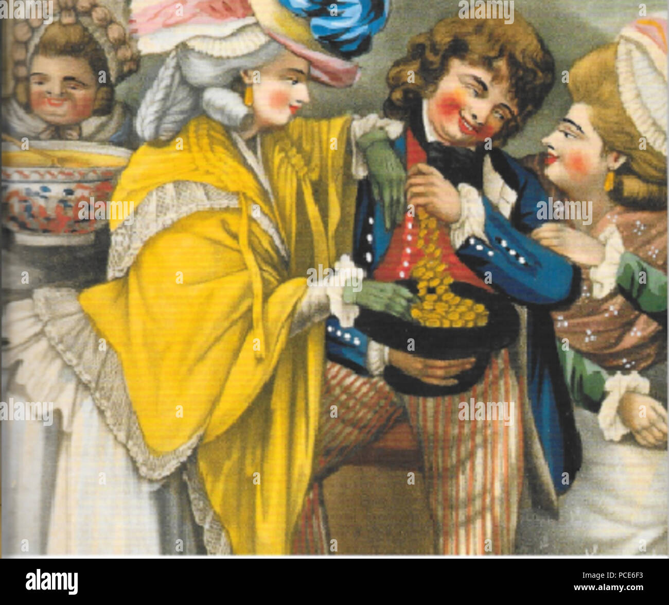 21 una ricca corsaro portato al sicuro nel porto da due prima le tariffe, d'après Dighton Foto Stock