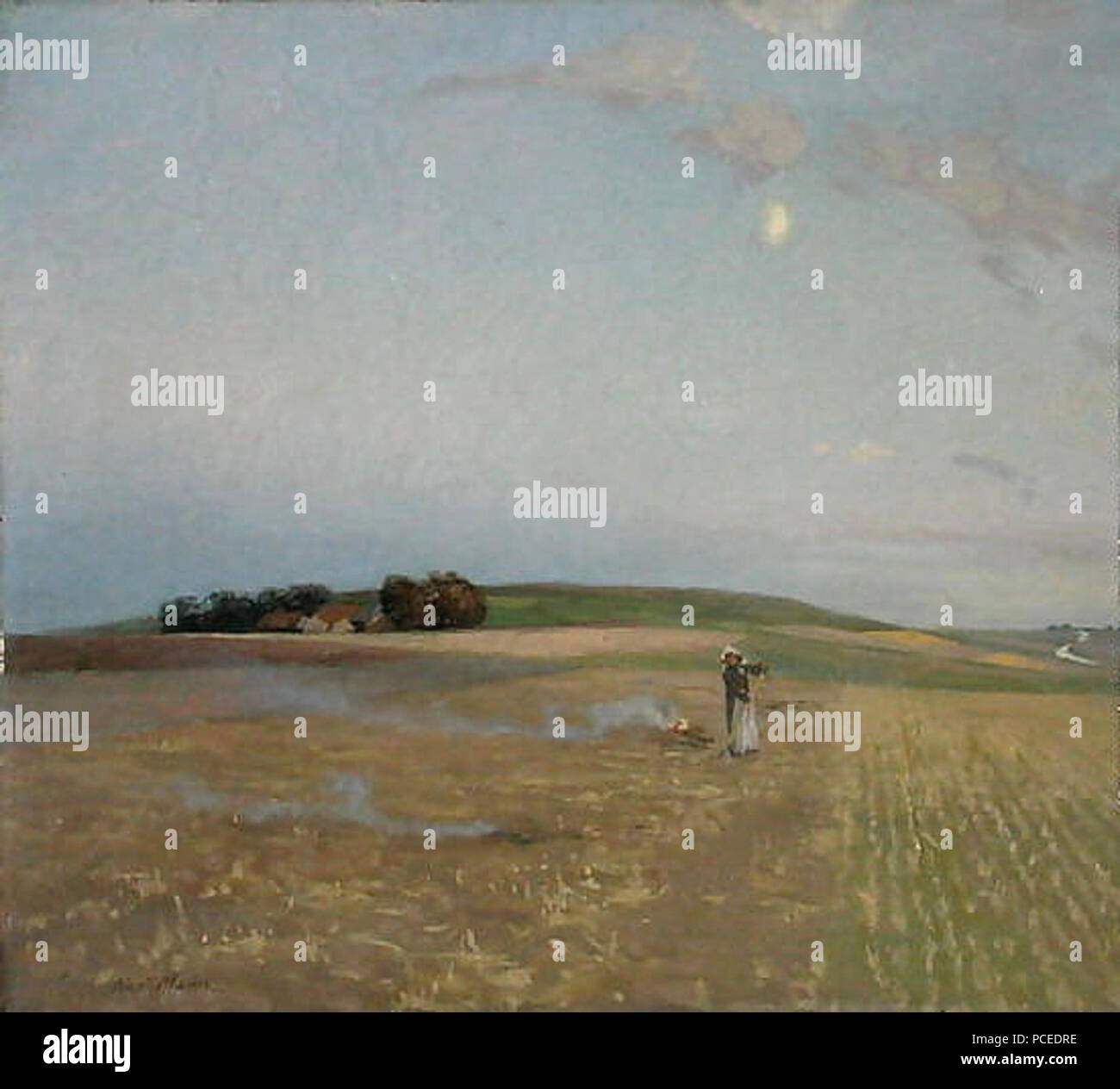 36 Alexander Mann - Masterizzazione di gramigna 1902 Foto Stock