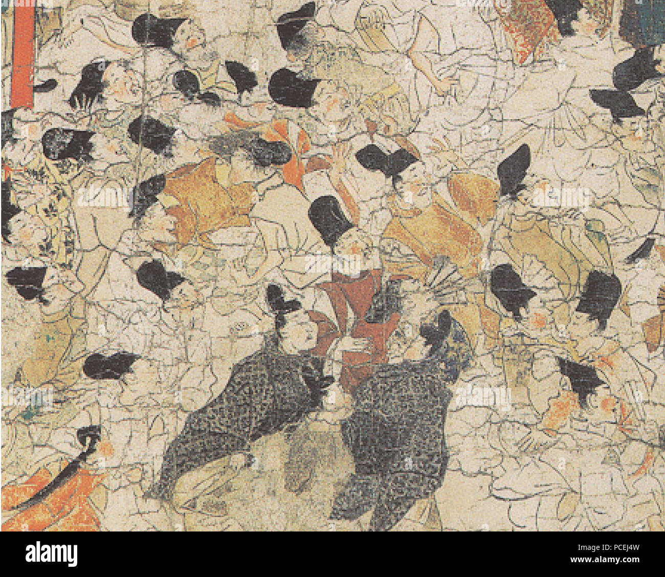 70 Ban Dainagon Ekotoba - guardare la gente fire 8 Foto Stock