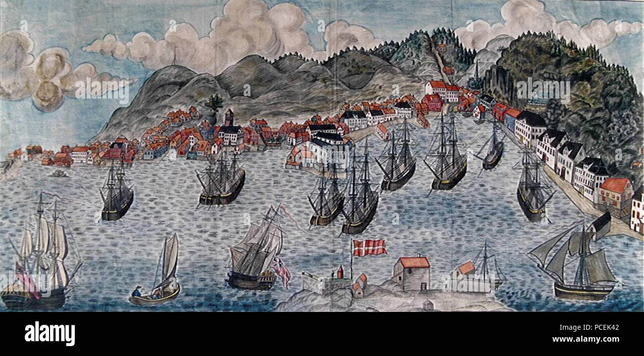 75 Batteriet på Holmen, Risør -1814 Foto Stock