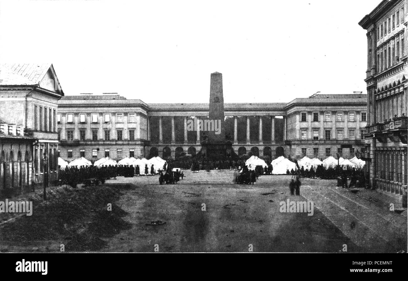 86 Bivacco dell'esercito russo sulla piazza sassone in 1861 Foto Stock