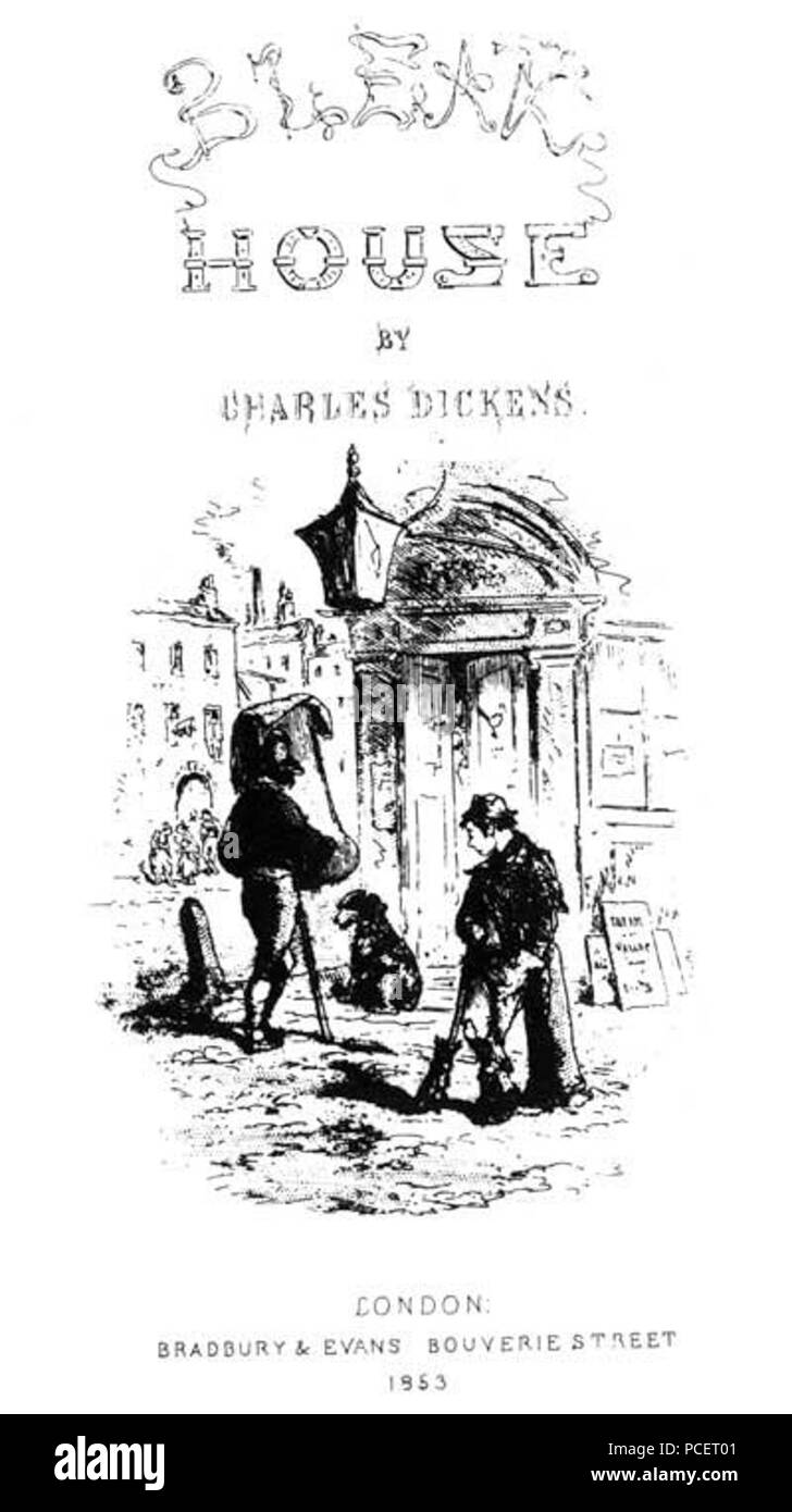 87 Bleak House pagina titolo Foto Stock