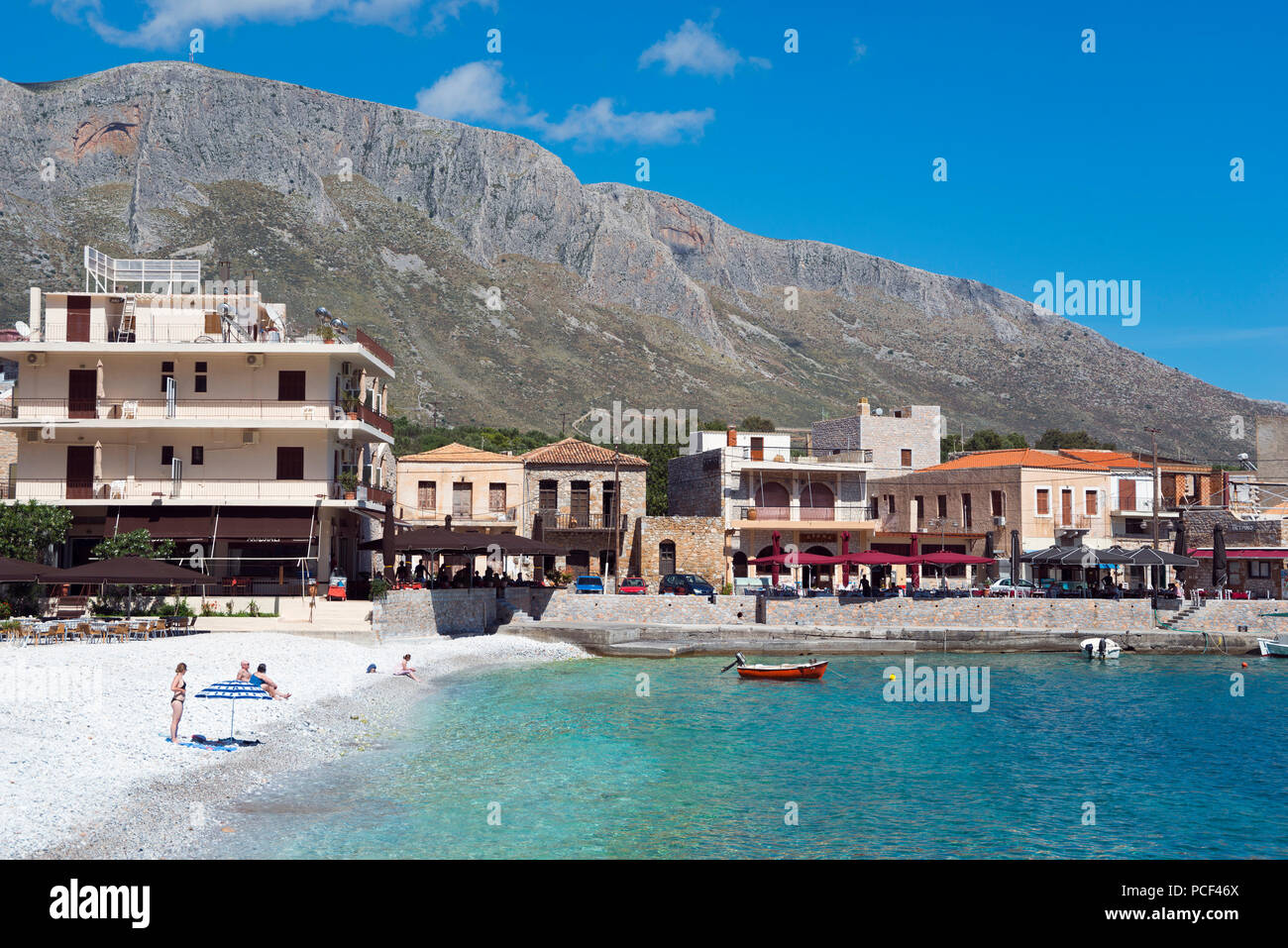Gerolimenas, Mani Laconia, Peloponneso, Grecia Foto Stock