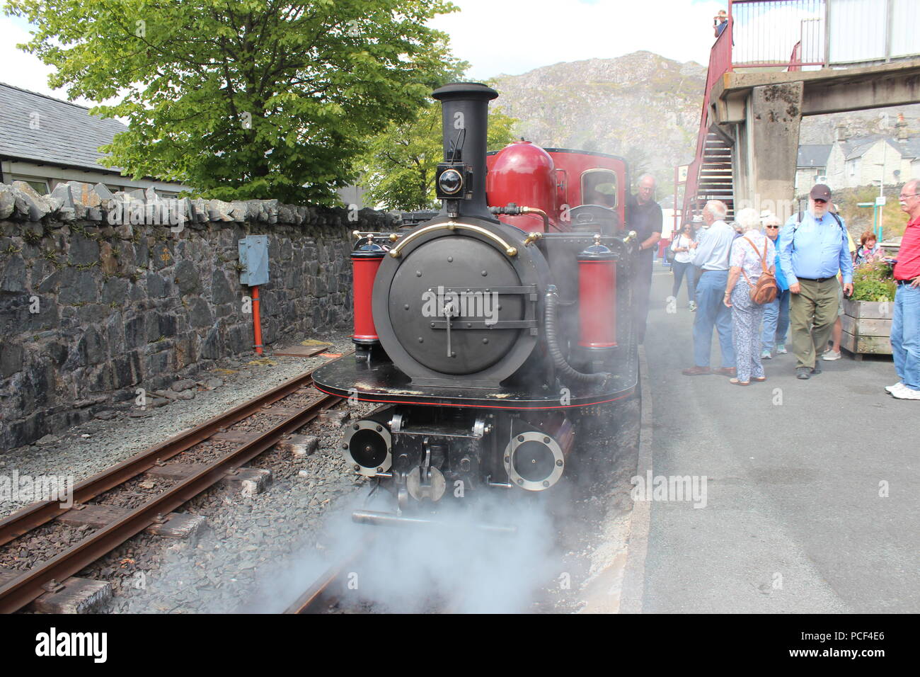 Welsh Highland Heritage Railway, Galles. Regno Unito Foto Stock