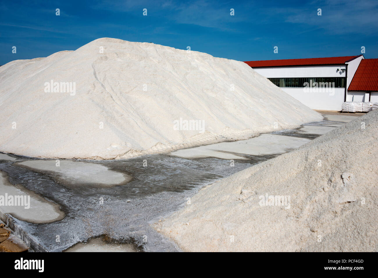 Fabbrica di sale, sale di vecchia città Nin, Croazia Foto Stock