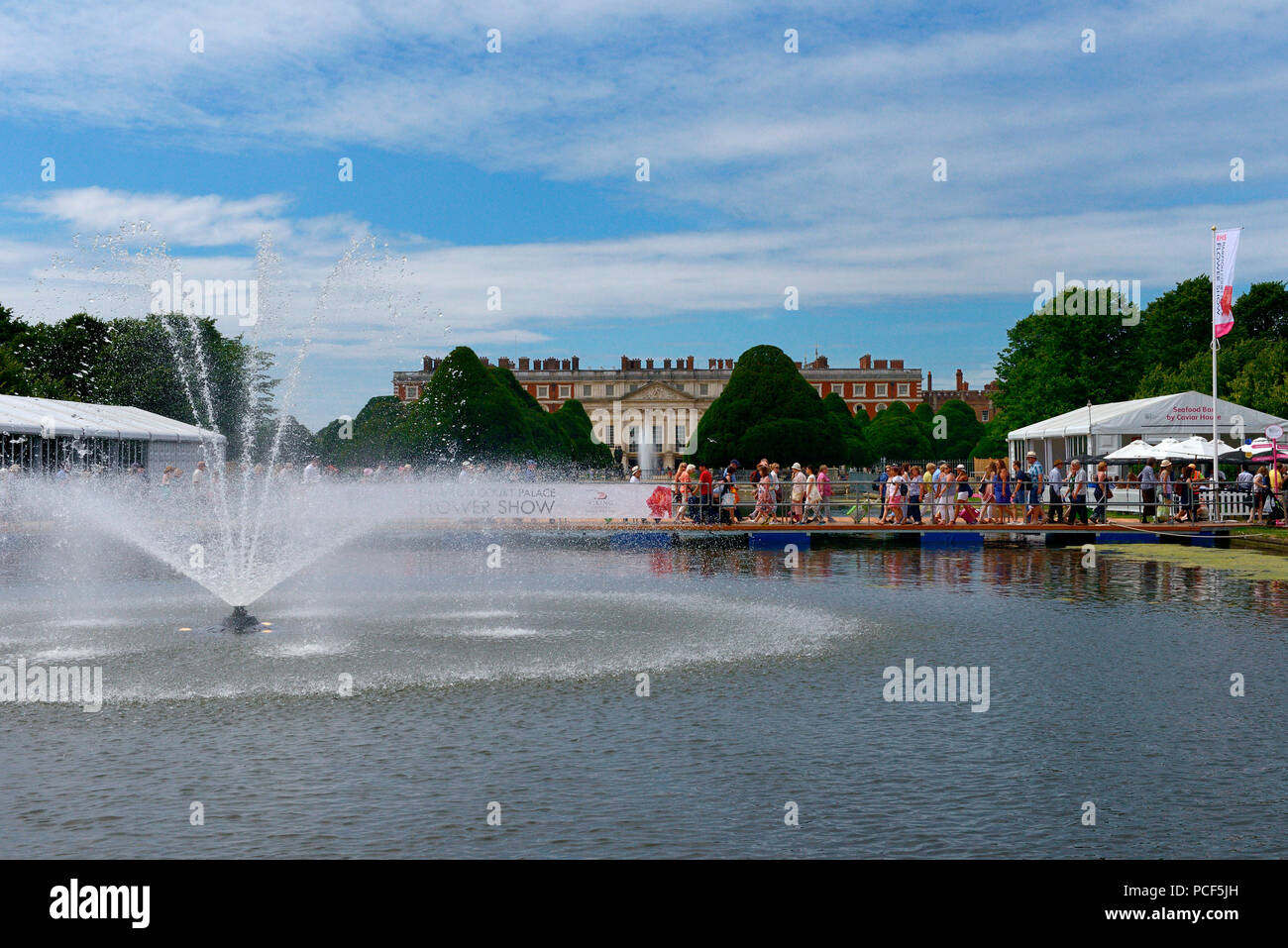 Hampton Court Flower Show, Hampton Court Palace Flower Show, Royal Horticultural Society di Londra, Inghilterra, Grossbritannien, Europa Foto Stock