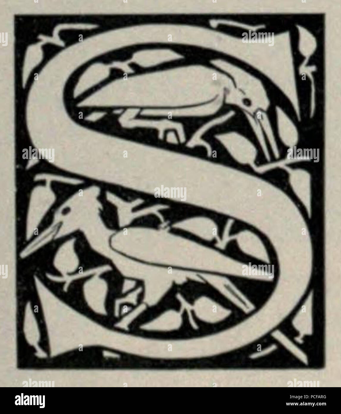 63 Aufseeser lettrine S Foto Stock