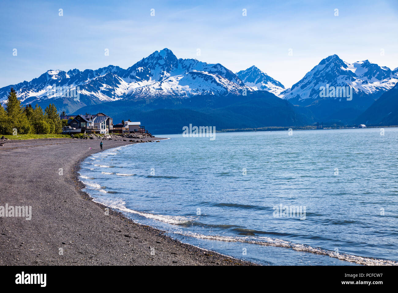 Lowell punto sulla risurrezione Bay in Kenya e penisola di Seward Alaska Foto Stock
