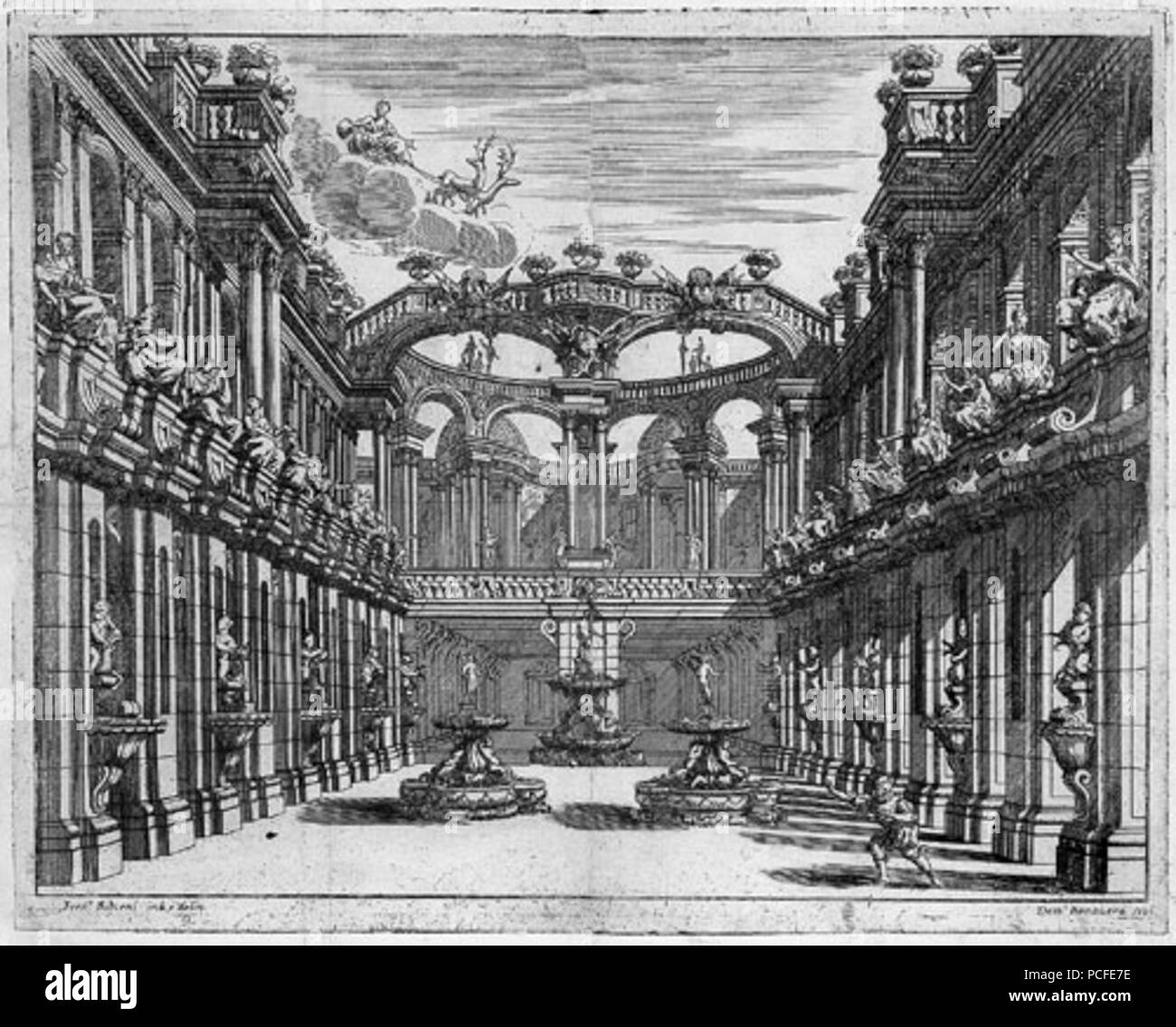 84 Bibiena Stageset Foto Stock