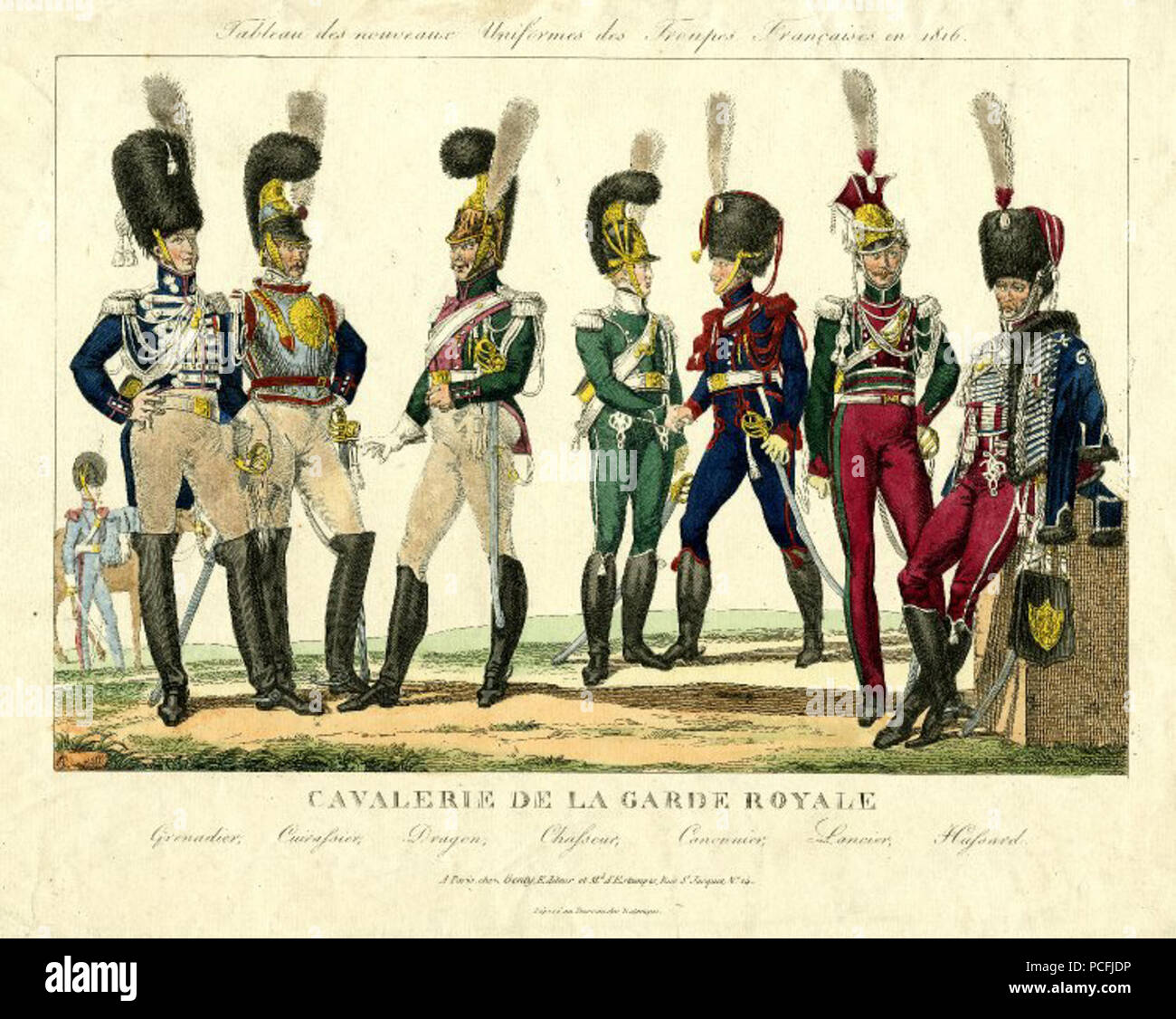 119 Cavalerie de la Garde royale Foto Stock