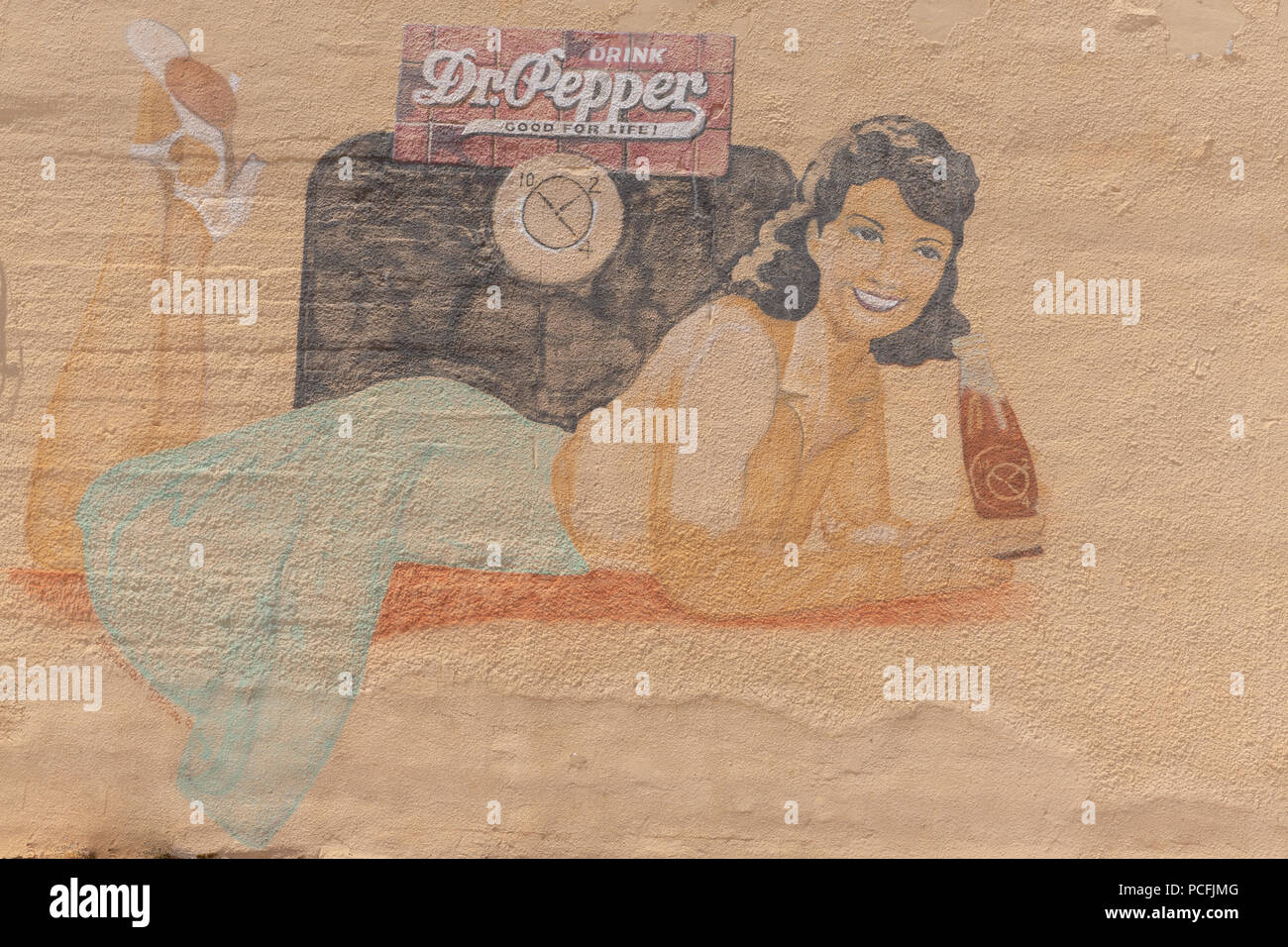 Ghost segno per la dott.ssa Pepe in Anson Texas Foto Stock