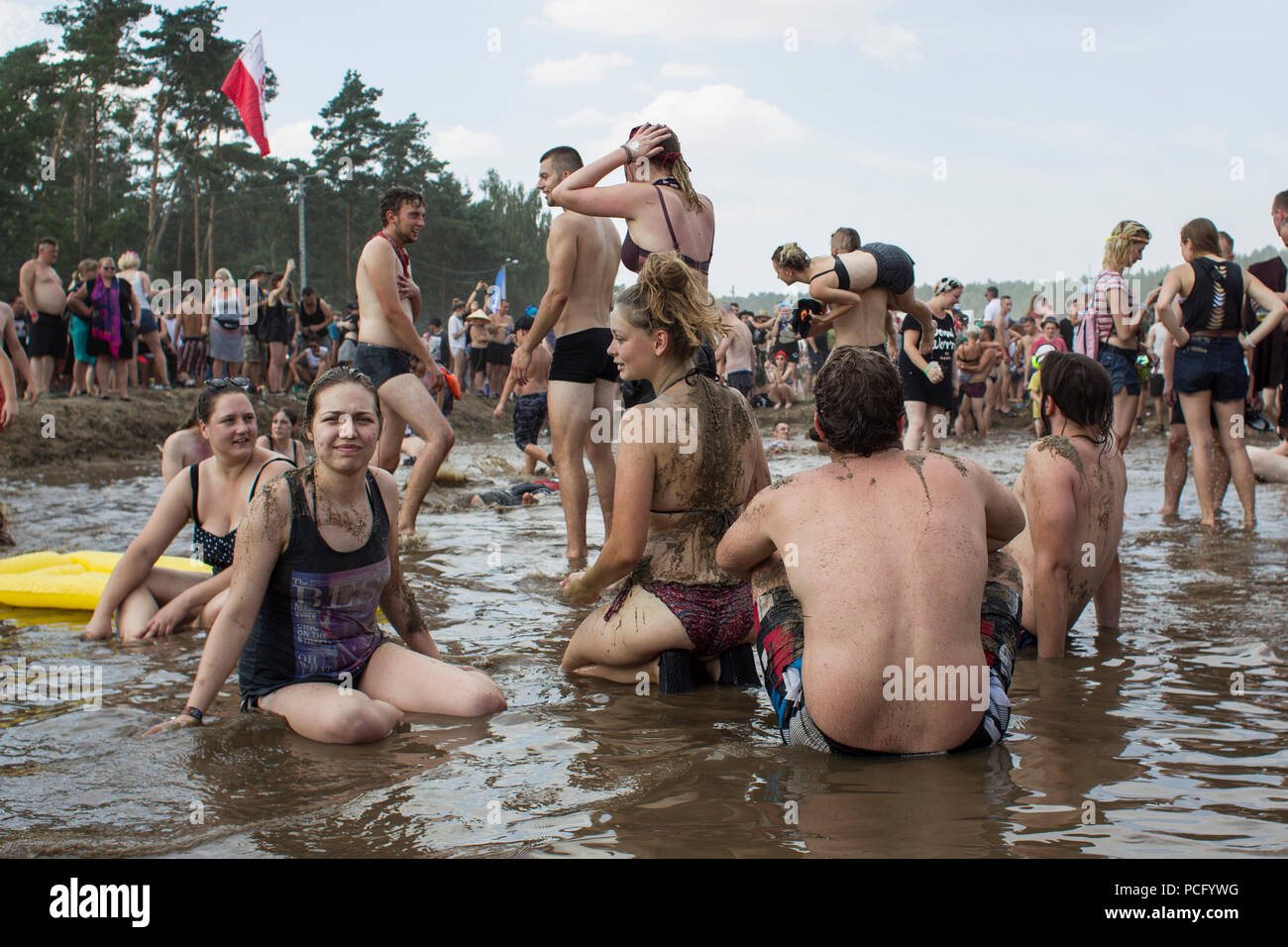 Kostrzyn su Odra, Polonia - 2 agosto 2018. Festival PolandRock uno dei più grandi festival in Europa ha iniziato a. Credito: Slawomir Kowalewski/Alamy Live News Foto Stock